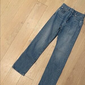 Madewell Women's Straight Leg Blue Jeans